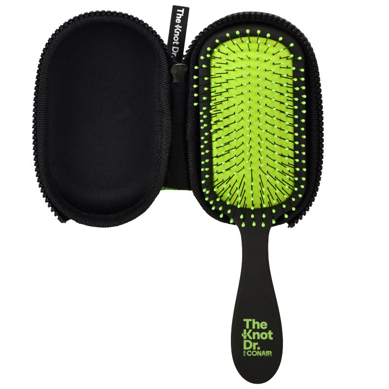 Detangler hair brush with case