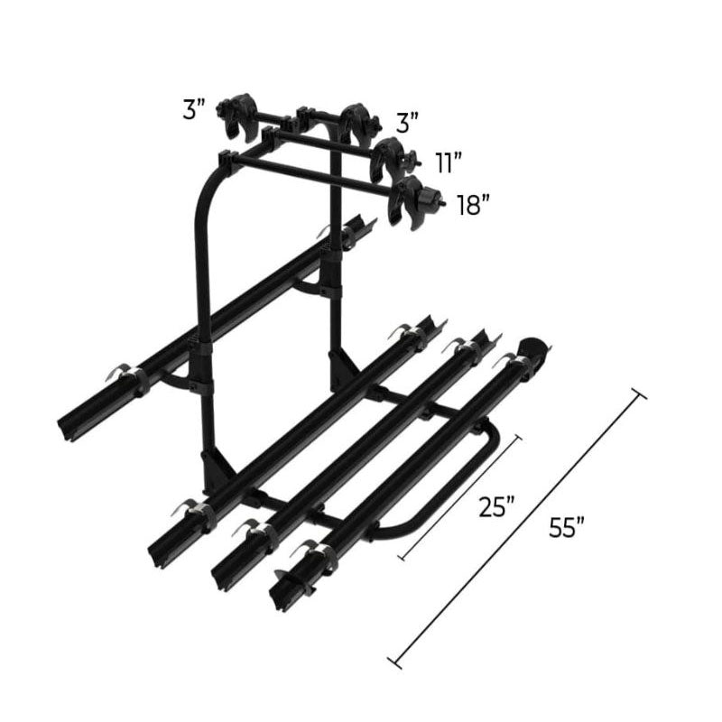 Car bike rack kit for 2" hitch 7000 series Arvika - Exclusive Online