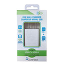 Chargeur mural double USB-C/USB-A de 2 Connect - Exclusif en ligne