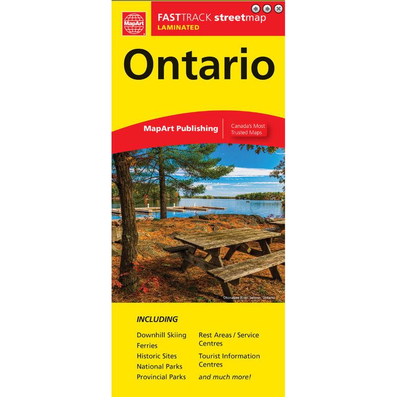 Carte Ontario laminée