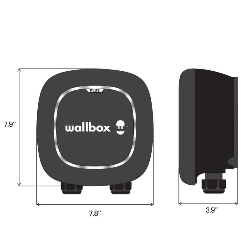 Borne de recharge portable intelligente Wallbox Pulsar Plus 40A fiche NEMA 14-50 - Exclusif en ligne