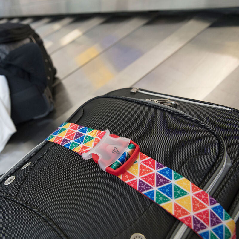 Printed luggage strap 