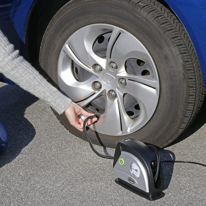 12V tire inflator with gauge and light Slime - Online exclusive
