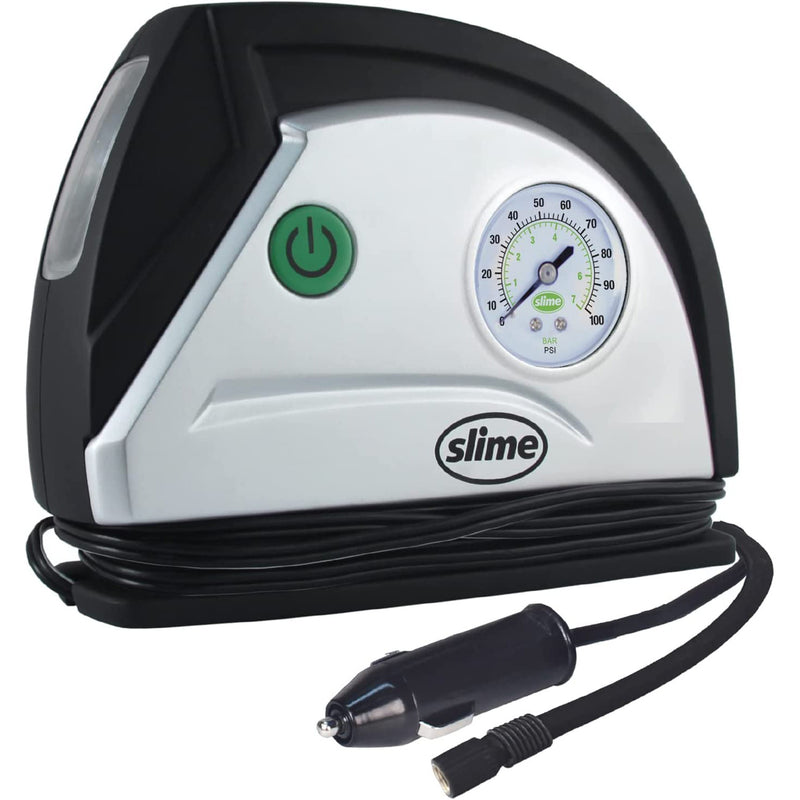 12V tire inflator with gauge and light Slime - Online exclusive