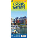 Carte Victoria et île de Vancouver sud