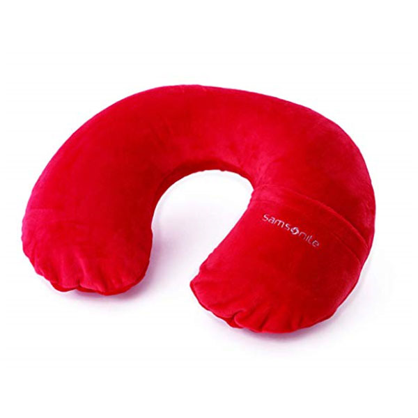 Inflatable travel neck pillow