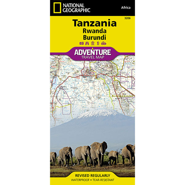 Carte Tanzanie/Rwanda/Burundi Adventure