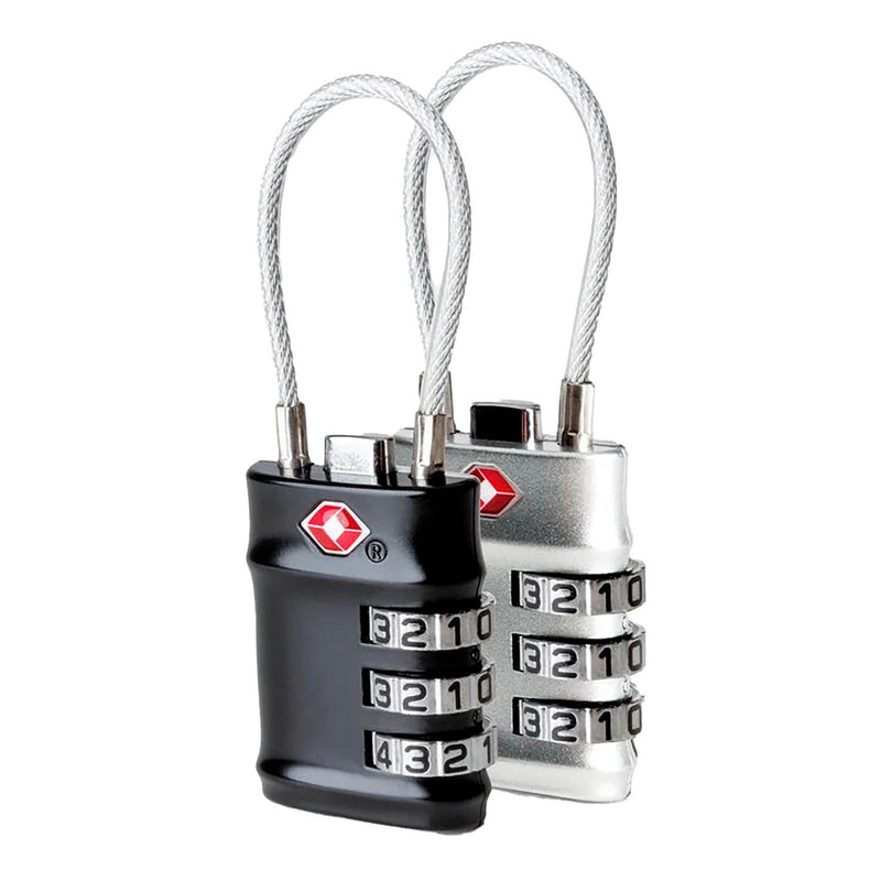 Travelon 2-pack cable lock set