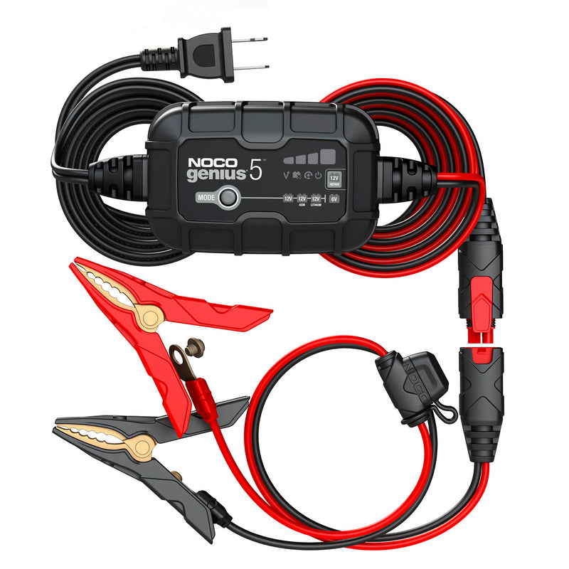 Chargeur intelligent Genius 5 – 6 V/12 V 5A pour batteries NOCO - Exclusif en ligne