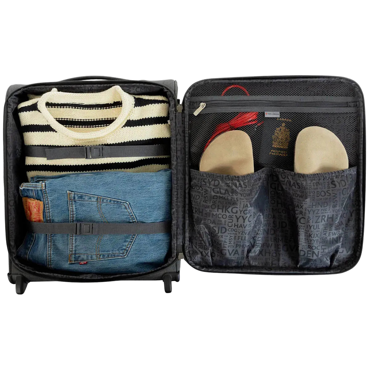 2-piece versatile carry-on luggage set
