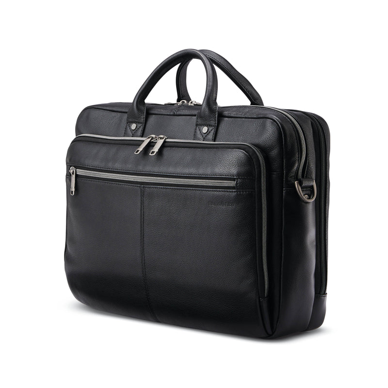 Mallette toploader Classic en cuir Samsonite - Exclusif en ligne