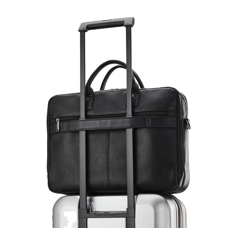 Mallette toploader Classic en cuir Samsonite - Exclusif en ligne