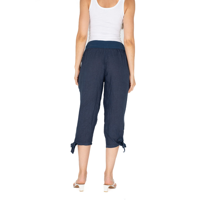 M Italy women's linen capris