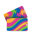 Ensemble de 2 étiquettes à bagage à motif