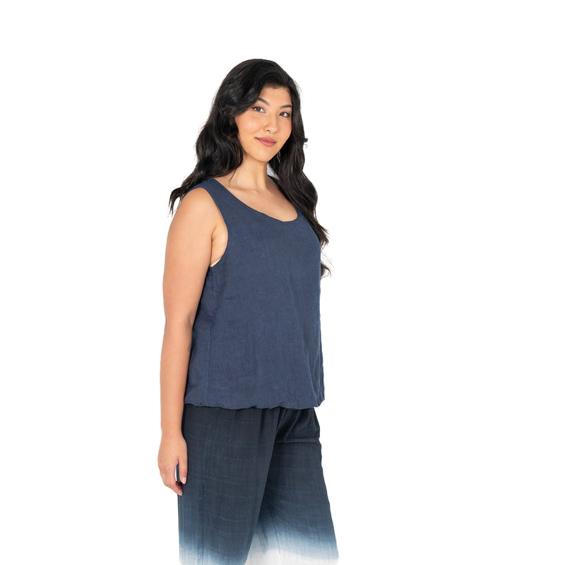 M Italy linen tank top