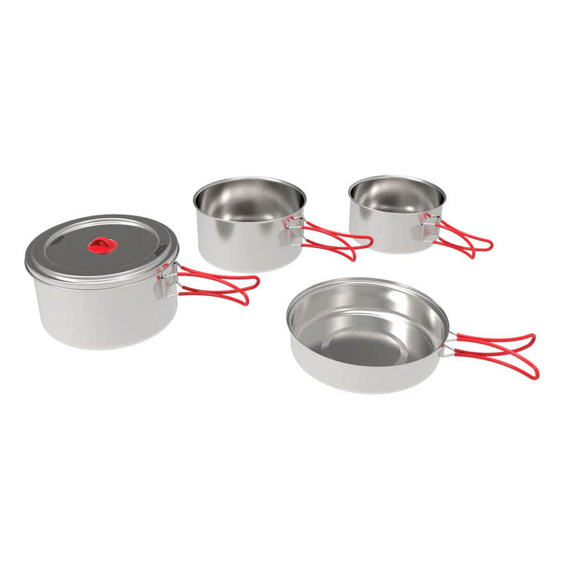 Batterie de cuisine en acier inoxydable - 5 pièces - Caughlan- Exclusif en ligne