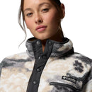 Columbia women's Helvetia II printed cropped half snap fleece pullover