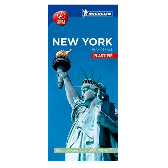New York : plan de ville plastifié