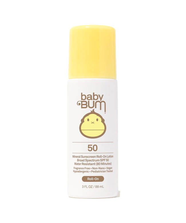 Crème solaire minérale Baby Bum SPF 50 à bille - Exclusif en ligne
