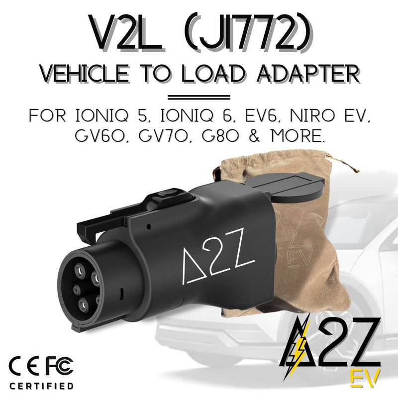 V2L (J1772) Vehicule-To-Load plug to power appliances using 16A or less from IONIQ 5/6, KIA EV6 and more A2Z - Online exclusive