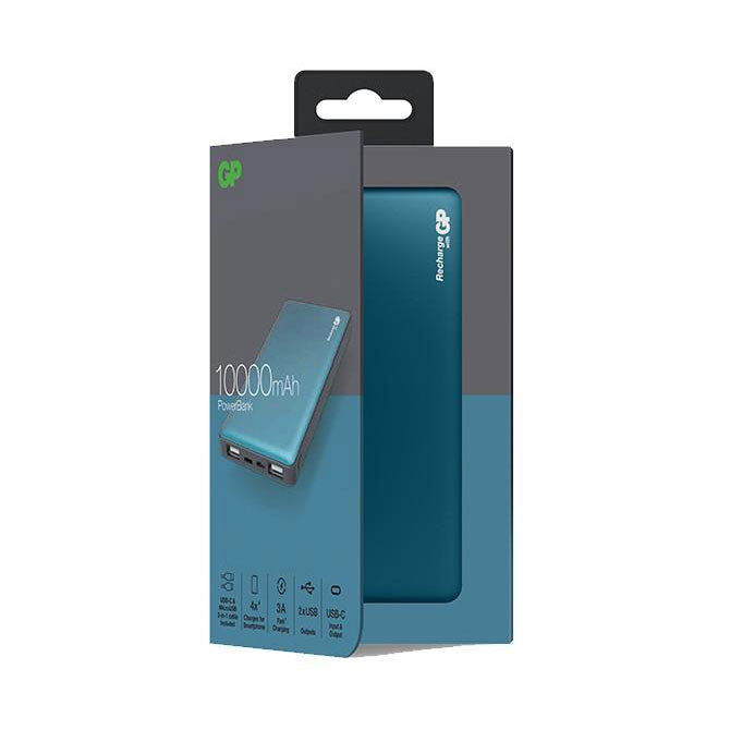 External Battery / USB Charger 2 x 2.1A / USB-C 10Ah GP - Online exclusive