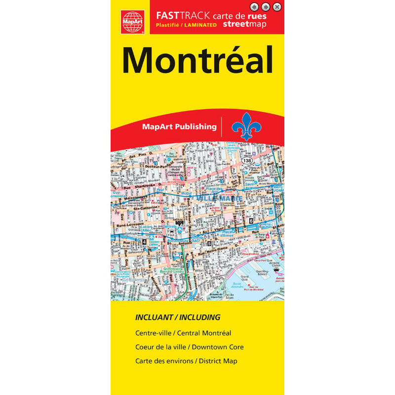 Carte routière de Montréal