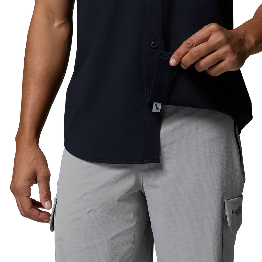 Columbia Chemise Légère À Manches Courtes en Mesa Noir Columbia Chemise Légère À Manches Courtes en Mesa Noir