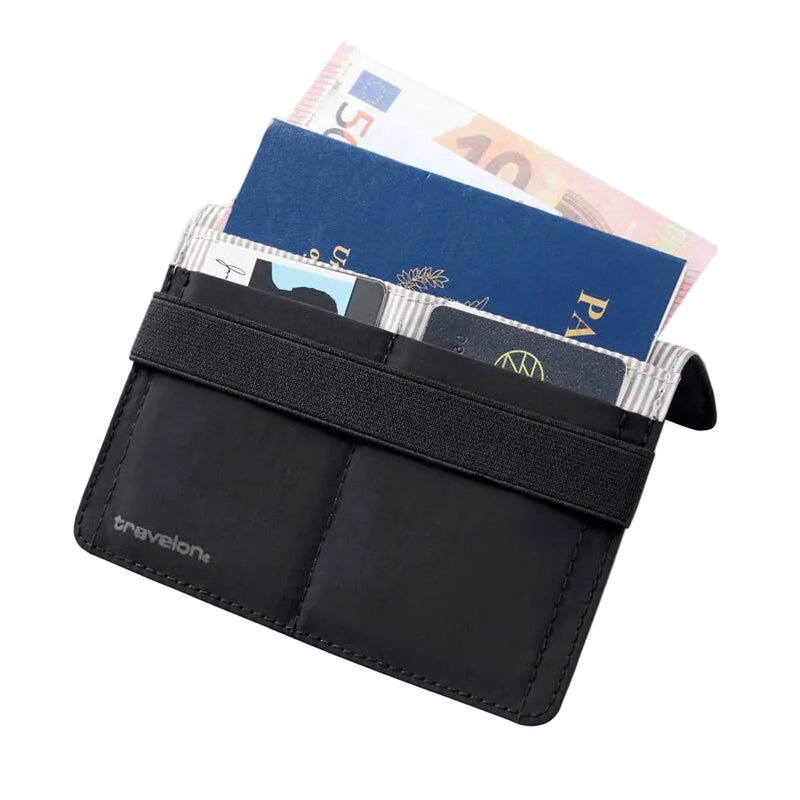 Travelon anti-theft flap closure passport holder