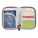 Portefeuille zippé antivol pour passeport Travelon
