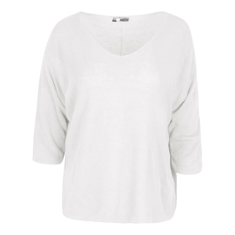 M Italy women's knit 3/4 sleeves shirt