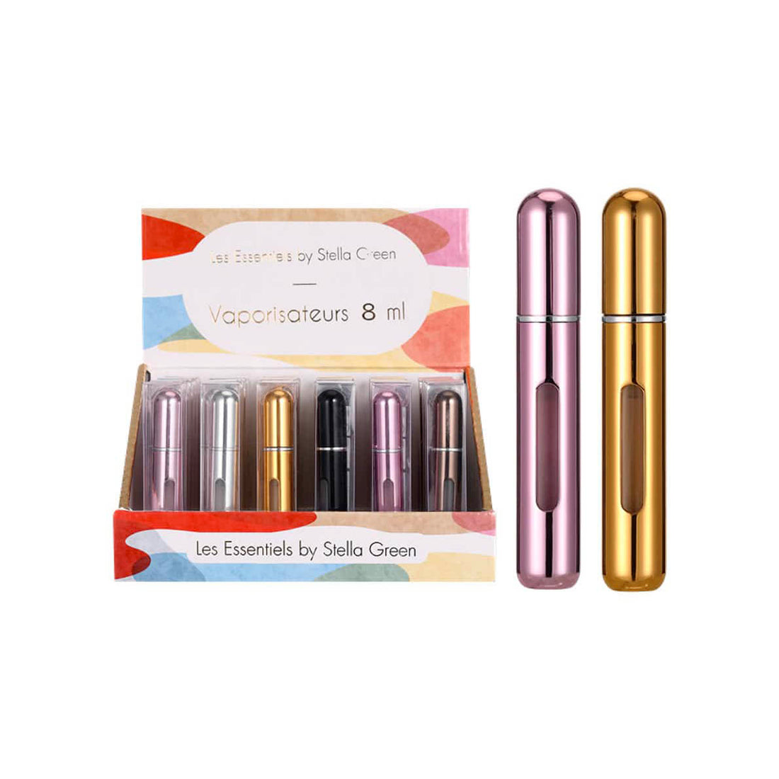 Flacon Vaporisateur Rechargeable 5 Ml – Parfait Pour Les Voyages, Léger, En Aluminium Et Verre