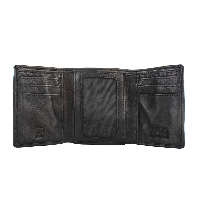 Milo Abril RFID leather wallet