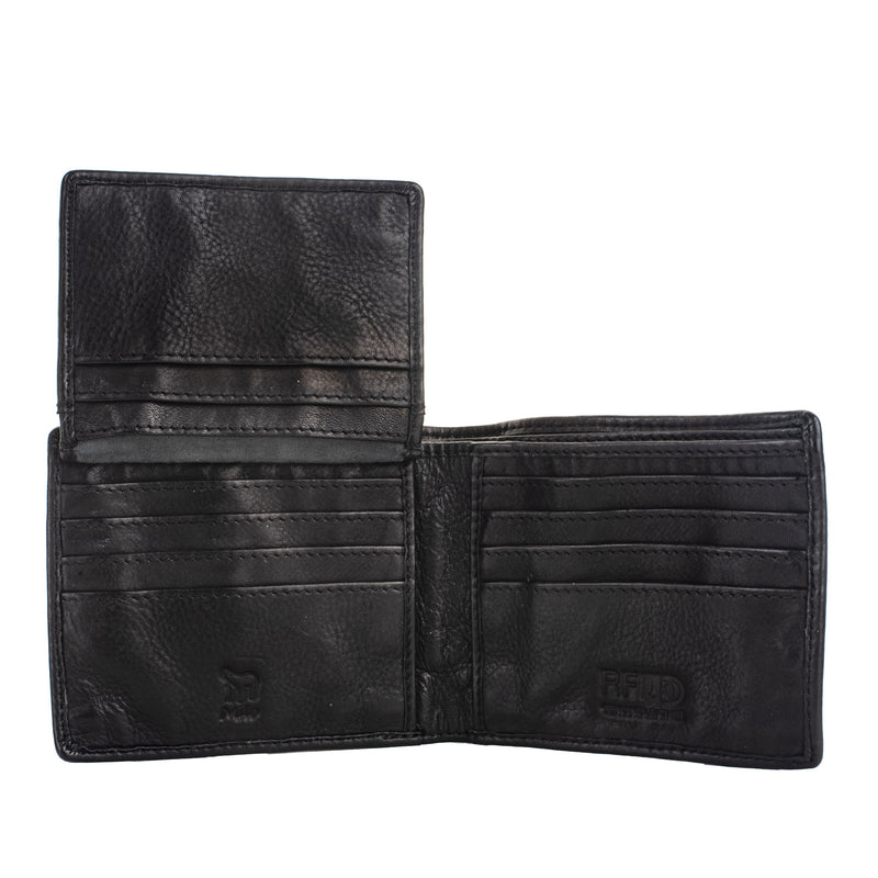 Milo Acha RFID leather wallet