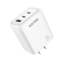 Chargeur mural rapide 65W GaN Konex