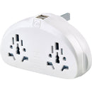 Adaptateur duo Royaume-Uni avec USB Go Travel