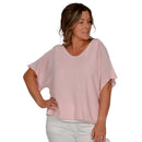 Catherine Lillywhite's women's short sleeve knit sweater