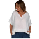 Catherine Lillywhite's women's 3/4 sleeve linen shirt