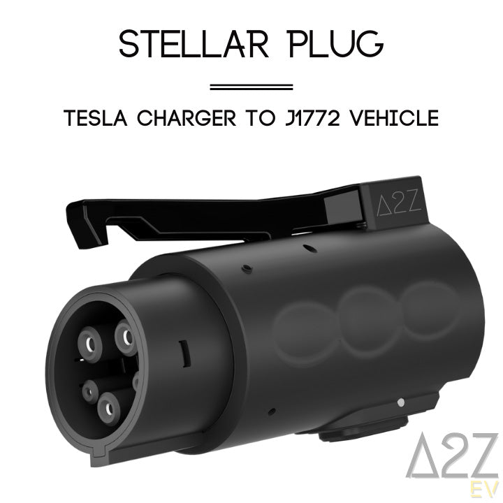 Adaptateur Stellar Plug pour borne Tesla niveau 1-2 vers J1772 sur véhicule compatible A2Z - Exclusif en ligne