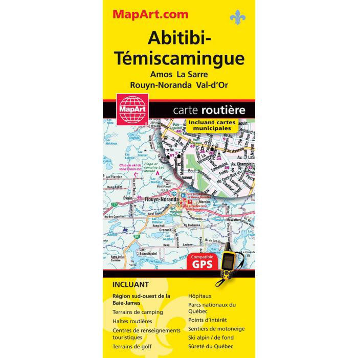 Carte de l’Abitibi-Témiscamingue