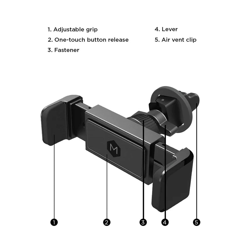 Support pour cellulaire pour bouche d'aération Mighty Mount- Exclusif en ligne