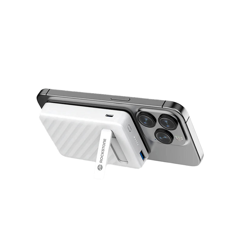 Rockstone 10,000mAh MagSafe wireless charging power bank with tripod - Online exclusive