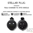 Adaptateur Stellar Plug pour borne Tesla (NACS) vers véhicule J1772 de A2Z - Exclusif en ligne