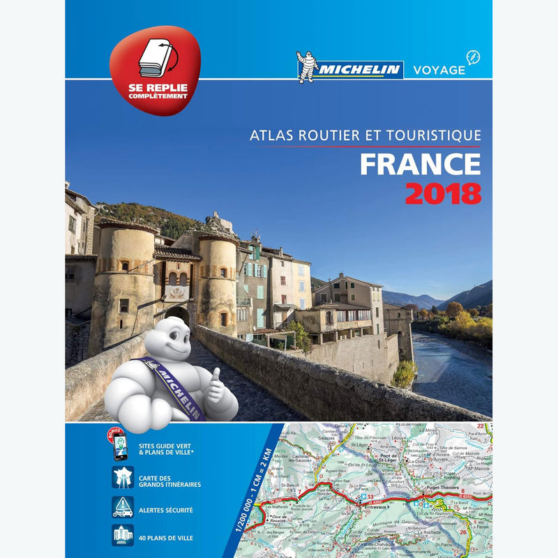 Road and tourist atlas France 2018 multiflex