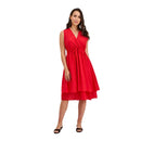 M Italy sleeveless wrap dress 