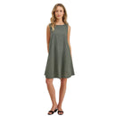 M Italy linen sleeveless dress