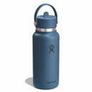 Insulated bottle with integrated straw 32oz - Wide Mouth Flex Straw