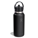 Insulated bottle with integrated straw 32oz - Wide Mouth Flex Straw