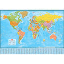 Carte du monde murale plastifiée Mapart