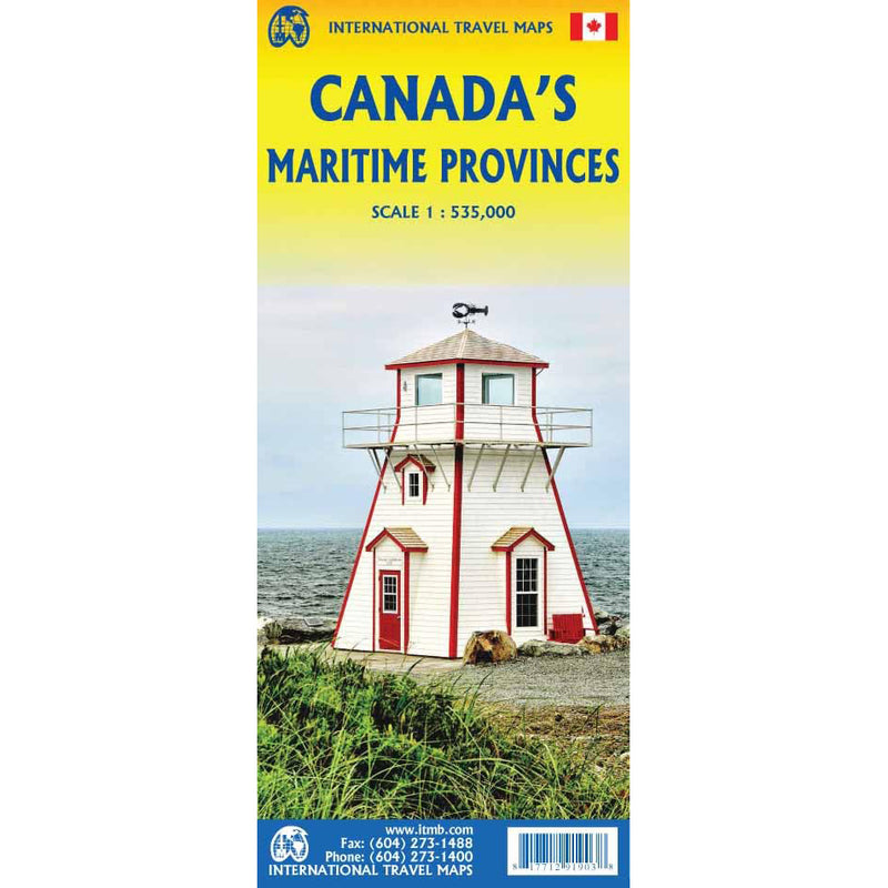 Carte les provinces maritimes du Canada ITMB