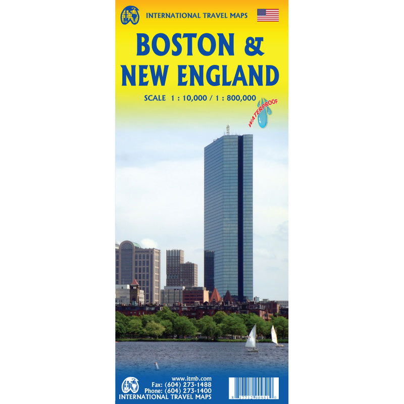 Carte Boston et la Nouvelle-Angleterre